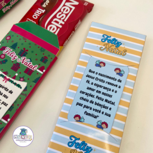 Lembrancinha de Natal para Barra de Chocolate