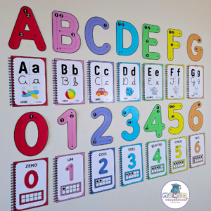 Alfabeto + Números de Parede de 0 à 10