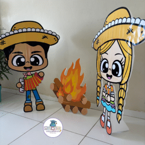 Totens de Chão caipiras + fogueira