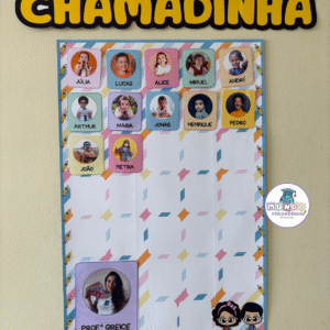 Chamadinha com Foto tema Menino e Menina