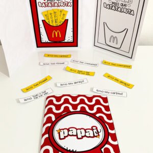 Cartão Dia dos Pais - batata frita