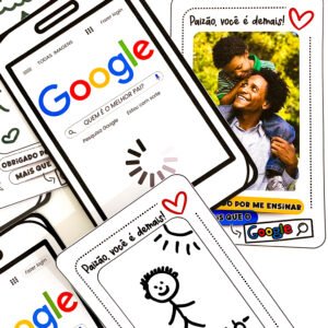 Cartão Dia dos Pais - tema Google