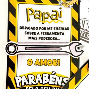 Cartão Dia dos Pais - Ferramentas