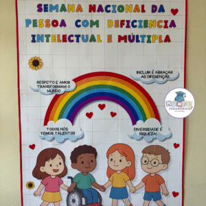 Painel Banner Semana Nacional da Pessoa com Deficiência Intelectual e Múltipla