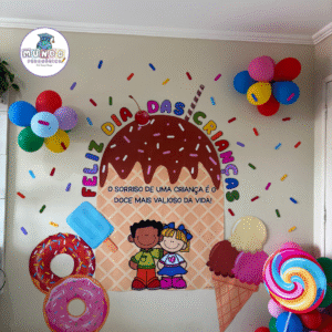 Painel Dia das Crianças tema Doce