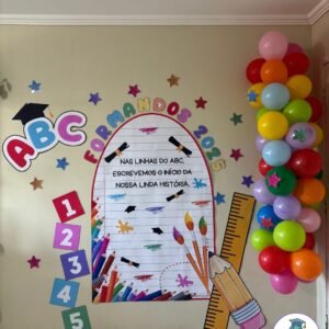 Kit Formatura ABC tema lápis