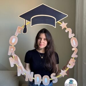 Bambolê Formatura ABC tema dourado