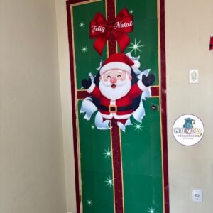 Painel de Porta Presente de Natal