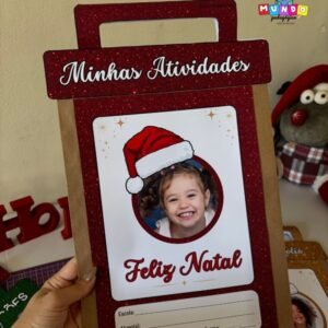 Capas de Atividades Natal tema glitter