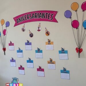 Kit Aniversariantes com foto editável