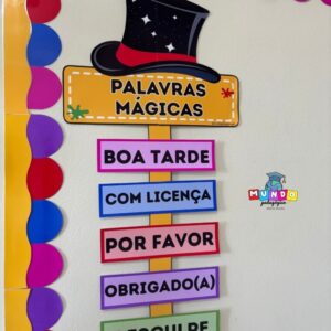 Palavras mágicas - tema pintando o sete