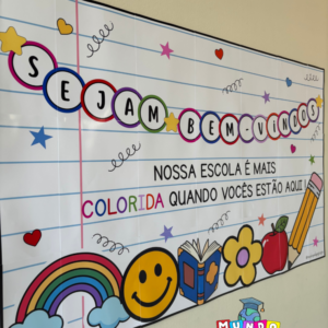 Kit Sejam Bem-Vindos nossa escola é mais colorida...