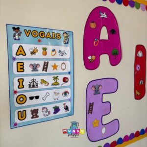 Painel Vogais + Vogais gigantes - tema pintando o sete