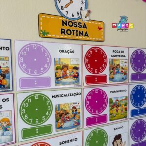 Painel Nossa Rotina - tema pintando o sete