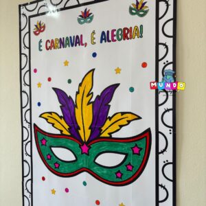 Pintura coletiva Máscara de Carnaval