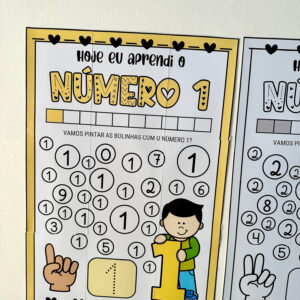 Cartaz de Números de 1 a 10