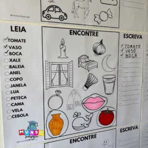 Kit Painéis Leia, Encontre e Escreva - letra bastão e cursiva
