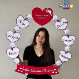 Bambolê Dia das Mães - No coração de mãe sempre tem