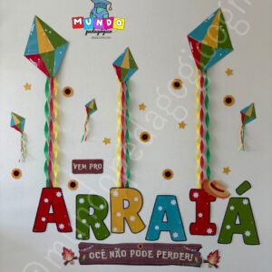 Kit Vem pro Arraiá - Festa junina