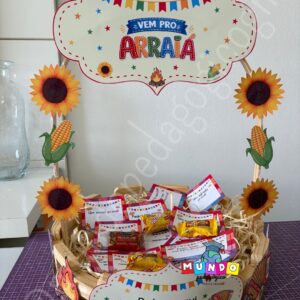 Decoração Cesta Festa Junina