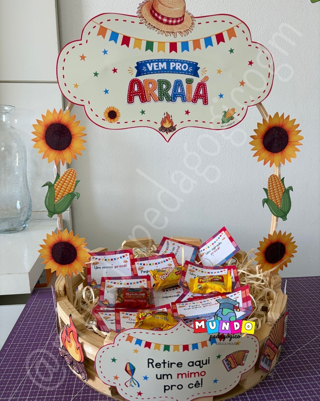 Decoração Cesta Festa Junina