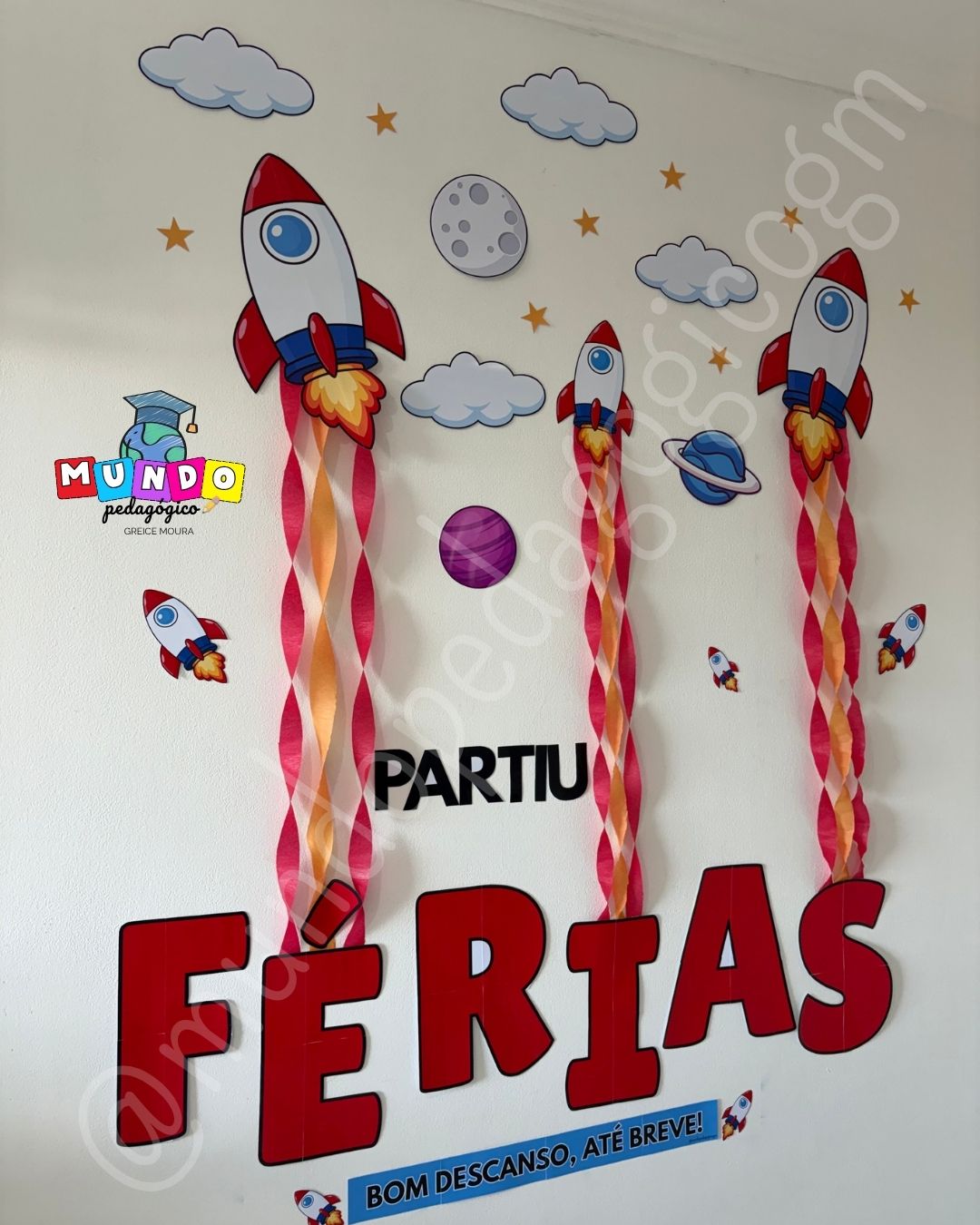 Kit Partiu Férias – tema foguetes