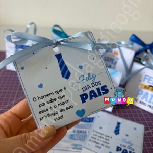 Kit porta bombom Dia dos Pais - lembrancinhas