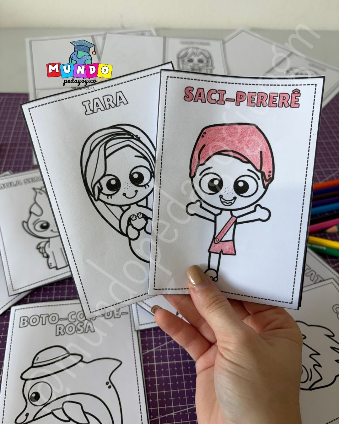 Livrinho Lendas do Folclore para colorir