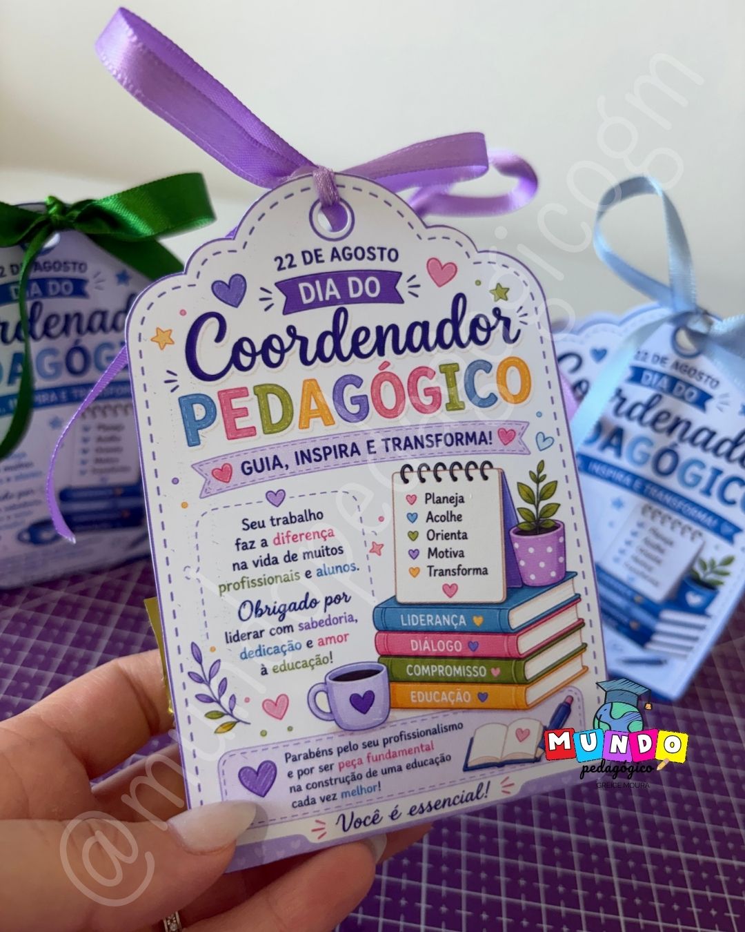 Porta bombom Dia do Coordenador Pedagógico