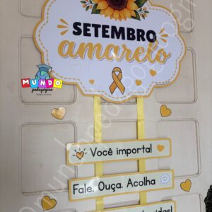 Placa de porta Setembro Amarelo