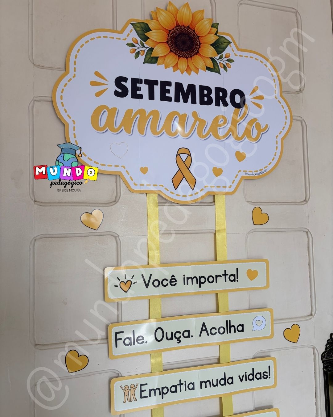 Placa de porta Setembro Amarelo