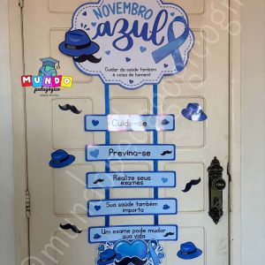 Placa de porta Novembro Azul