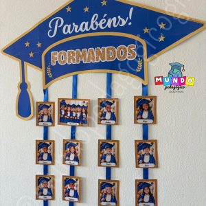 Capelo Parabéns Formandos Azul (Formatura)